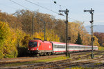 1016-001 mit IC 119 von Bregenz kommend kurz vor Lindau.