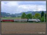 Railjet Silber 1016 034-9 Wifi Karriere-Express fotografiert in der Nhe von Kraubath 6.5.2007