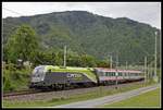 1016 016 mit EC164 bei Bruck/Mur am 12.05.2020.