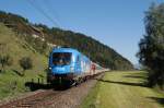 1016 023 (Kyoto) mit OEC 668 vor Schladming (24.09.2007)