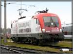 Werbetaurus 1016 047 Wiener Stdtische steht im Bahnhof Knittelfeld.