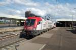 1016 047  Wiener Stdtische Versicherung  bei der Ausfahrt mit IC 2082 aus Hannover Hbf. 12.7.2008