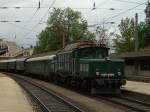 Die 1020 042 am 23.08.2008 mit einem Sonderzug in Kufstein anlsslich 150 Jahre Eisenbahnen in Tirol.