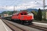 Am 4.Mai 2013 verlie 1020 018 mit einem Sonderzug den Bahnhof Schwarzach St.