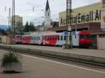 Ein City-Shuttle Wendezug mit 2 Einheiten und einer 1042 steht in Knittelfeld bereit als Regionalzug nach Zeltweg- Judenburg.