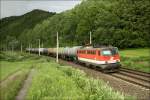 1042 036 fhrt mit Kesselzug 91025 von Stadlau nach Frnitz.