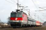 EZ 5914 Erlebniszug Donau am 8.12.07 bespannt mit 1044 091 auf dem Weg nach Passau, aufgenommen bei Hrsching.