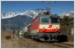 1044 092 bei Verschubarbeiten in Trofaiach am 25.2.2008.