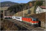 1044 087 fhrt mit EC 158  Croatia  von  Zagreb nach Wien.