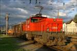 1063 019 beim Verschub im Bahnhof Zeltweg.