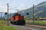 1063 045-7 mit einem Lokzug in die Richtung Kitzbhel bei Brixen im Thale am 24-7-2013.
