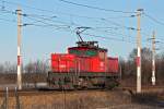 1063 012, am 08.01.2016 zwischen Wien Süßenbrunn und Deutsch Wagram, unterwegs in Fahrtrichtung Norden.