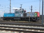 Taurusloks im Sonderdesign ist man ja gewohnt, die Verschublok 1063 034-1 hingegen, hier zu sehen am 6.6.2016 auf dem Zentralverschiebebahnhof in Kledering, stellt eine absolute Rarität dar.