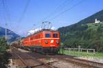 ÖBB 1110 011 + 1110 008, Steinach in Tirol, 10.09.1987.
