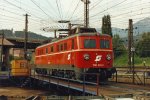 1110.529 auf der Drehscheibe der Zfl.Innsbruck. Juli 1988