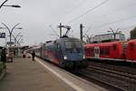 Am 25.10.2017 erreicht EC113 nach Klagenfurt/Zagreb den Hauptbahnhof Heidelberg.