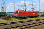 Lokportrait der ÖBB 1116 161, die am 31.05.19 am HP Duisburg-Bissingheim vorbeifuhr.