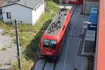 Portrait von ÖBB 1116 076, als diese am 30.06.2018 alleine vor der Wartungshalle der Zfl.