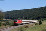 1116 085 mit dem IC 187/ RE50187 (Stuttgart Hbf-Zürich HB/Singen(Htw)) bei Möhringen 21.9.19