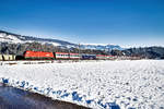 1116 132 fährt mit dem EC 112  Blauer Enzian  (Klagenfurt Hbf/ Zagreb Glavni kol.