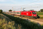 1116 141 brachte am Abend des 20.07.2020 den EC 105  Porta Moravica  nach Graz.