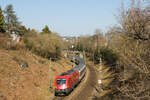 1116 182 mit IC 189 nach Zürich am 04.03.2022 im Stuttgarter Westen.