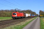 Deutschland
Lok 1116 040 von ÖBB zieht einem Containerzug in Bösinghoven 
18/3/2026