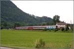 Nachschuss auf den BB EuroCity 188  VAL GARDENA/GRDNERTAL  von Verona nach Mnchen. Zuglok ist die 1116 095. (06.07.07)