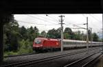 1116 179 ist bei Wrgl mi dem OEC 561  Europischer Computer Fhrerschein , von Bregenz nach Wien West unterwegs. (04.07.2008)
