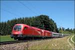 Mehrsystem-Doppel am Transalpin: 1116 179 und 1216 237 bringen am 06.07.2008 gemeinsam den OEC 162  TRANSALPIN , von Wien West nach Basel SBB, nach Buchs(SG).