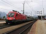 1116 146-0 mit IC 83 Mnchen Hbf-Verona Porta Nuova auf Wrgl Hbf am 23-8-2008.