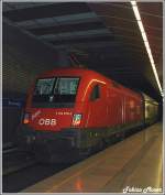 Am 1. September 2009 fuhr mir der MAX (1116 275-7) mit einer CAT-Garnitur nach Flughafen Wien in Wien Rennweg vor die Linse.