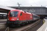 1116 132-0 mit einem EC in Mnchen Hbf am 30.05.09