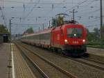 1116 054 mit OEC 669 in Lauterach am 2.10.2009.