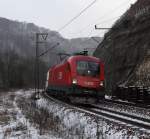 BB 1116 auf der Geislinger Steige am 04.01.2010