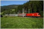 1116 039 fhrt mit EC 103  Polonia  von Warschau nach Villach.