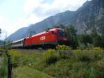 BB Personenzug 1116 150-2 am 21.08.2009 in der Imster Schlucht / Imst (Tirol)