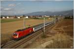 1116 176 fhrt mit EC 103  Polonia  von Warschau nach Villach.