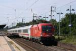 1116 152 mit einem IC von Westerland nach Frankfurt in Hannover Bismarckstrae. 9.7.11