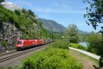 1116 276 + 1016 017 mit dem SAE/Arcese-KLV am 19.05.2012 unterwegs bei Jenbach.