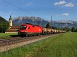 Die 1116 269 mit einem Gterzug am 25.05.2012 unterwegs bei Niederaudorf.