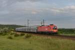 1116 069 mit einem Gterzug am 09.06.12 unterwegs bei Biatorbgy.