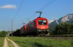 BB 1116 189 und eine 1216 zogen am 07.06.12 den GAG 48440 Koper Luka - Linz Stahlwerke in Faak am See vorbei.