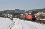 1116 277 mit Zug 42115 von Nrnberg-Hafen nach Verona am 11.02.2012 bei Plling