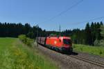 1116 274 mit einem Erzzug nach Linz am 16.06.2012 unterwegs bei Pndorf.