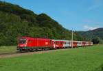 Ex A1 1116 280 mit dem Rex 3912 am 12.08.2012  in Micheldorf.