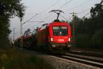 1116 240 mit einem gemischten Gterzug am 26.09.2009 bei Haar.