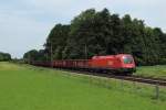 1116 133 mit einem Eanos Ganzzug in Grokaolinenfeld am 19.07.2012