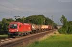 1116 280 mit Gterzug am 22.06.2012 bei Hilperting