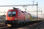 So lsst sichs fahrn, Augen zu und durch, hier 1116 061 mit dem IC 933 von Sopron/denburg nach Budapest; am 17.11.2012